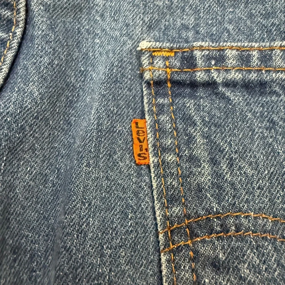 Levis 517 Jeans Mens 35x26 Blue Vintage 1981 Orange Tab‎ Bootcut Denim Altered